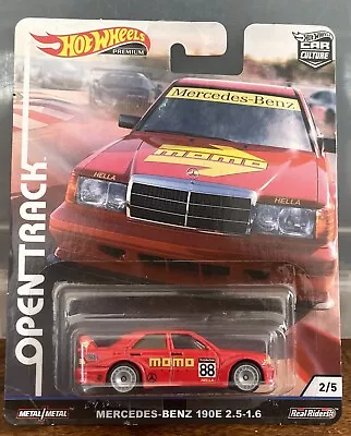 Buy Hot Wheels Mercedes-Benz 190E Red Momo Open Track Car Culture *See Details • 23£