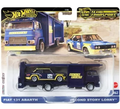 Buy Hot Wheels Team Transport. Fiat 131 Abarth & Second Story Lorry. New 2024 Mix 1. • 25£