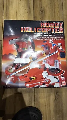 Buy Vintage Bandai 1985 Robot Winch Helicopter Boxed Tested And Working  • 10.99£