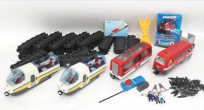 Buy Playmobil Rc Train Set W/ Huge Bundle Track Pieces + 4124 Panorama & RCE Trains • 28£