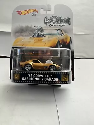 Buy Hot Wheels Retro Entertainment '68 Corvette Gas Monkey Garage Real Riders K78 • 15.52£