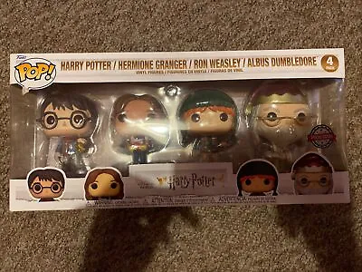 Buy Funko Pop! Harry Potter - Harry/Hermoine/Ron/Albus Dumbledore - 4 Pack Exclusive • 19.95£