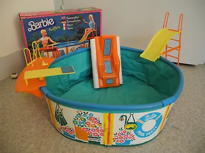 Buy 1974 Barbie Mattel Antique Pool Toy Game Vintage Toy Pool Party 70s Toy • 77.21£