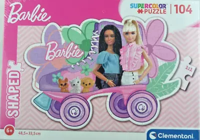 Buy Clementoni Barbie Supercolor Shaped Barbie-104 Pieces-Jigsaw Puzzle New(187) • 12.59£