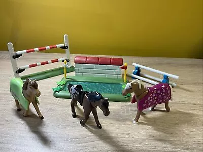 Buy Playmobil Showjumping Fences, Horses, Farm Bundle, Preowned  • 11£