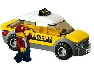 Buy LEGO City Yellow Taxi Cab & Driver Minifigure Train Town Scenery 60197 60198 • 14.50£