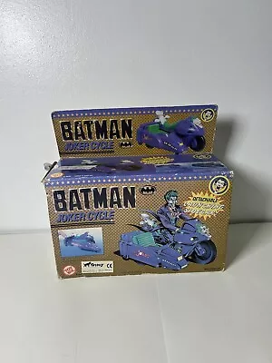 Buy Vintage 1990 Toybiz Batman Joker Cycle With Launching Car + Joker & Penguin (ER) • 39.99£