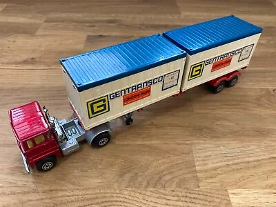Buy Matchbox Superkings Scammell Lorry & Trailer Model Gentransco Plastic Containers • 25£