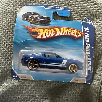 Buy Hot Wheels 07 Ford Shelby Gt500 Blue Very Rare Car Collectible More Listed • 2.99£