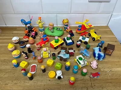 Buy Vintage Toy Bundle Push Puppets Fisher Price • 28£