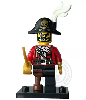 Buy LEGO Series 8 Pirate Captain Minifigure CMF Collectible 8833 • 5.99£