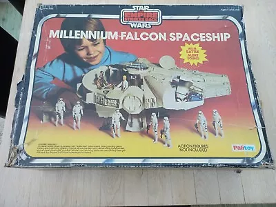 Buy  Vintage Star Wars Millennium Falcon Original Box Palitoy • 5£