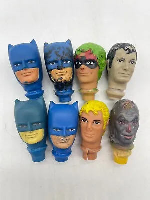 Buy Vintage Mego Doll Heads Batman Robin SuperMan Tin Man X8 • 34.99£