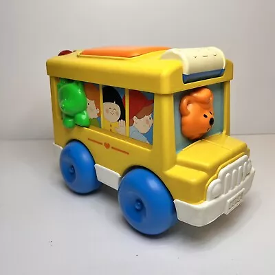 Buy Fisher Price Vintage Activity Bus Rare Baby School Bus Baby Toy 1989 • 8.43£
