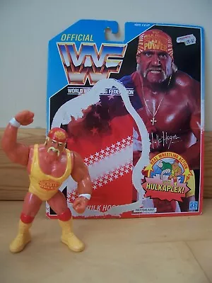 Buy Official WWF Hulk Hogan Figure With Card Board Back Board - HASBRO  1991 • 9.99£