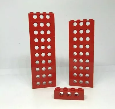 Buy LEGO Technic: 20x Brick 1 X 4 Hole - Ref 3701 Red - Set 8839 952 8860 60110 • 5.15£