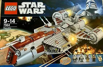 Buy Rare Lego Star Wars Republic Frigate 7964 With Instructions Star Ship Clone • 225£