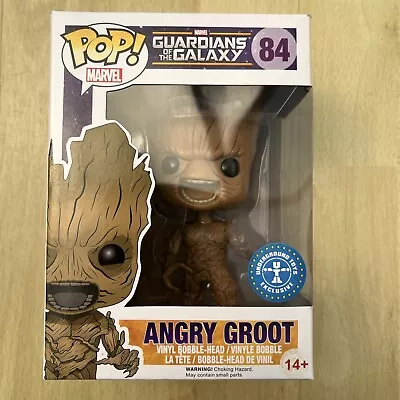 Buy Funko POP Marvel Figure : Guardians Of The Galaxy #84 Angry Groot • 10£