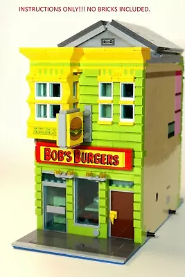 Buy Custom Instructions Of MOC Bob's Burgers Modular Building For Lego Bricks  • 11.34£