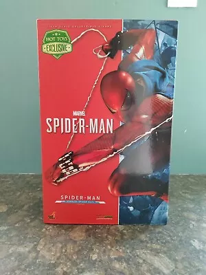Buy Hot Toys Insomniac Spider-Man PS4 Hot Toys Exclusive 2019 Scarlet Spider • 225£