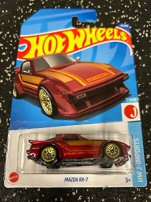 Buy MAZDA RX7 RED LONG CARD Hot Wheels 1:64 **COMBINE POSTAGE** • 3.45£
