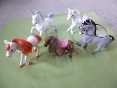 Buy 5 X Large Horses -  Barbie?  &  Others ( One Is A Unicorn ). • 2.99£