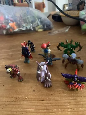 Buy 9x Vintage H-T Bandai Digimon Mini Figures Toys Villains • 15£