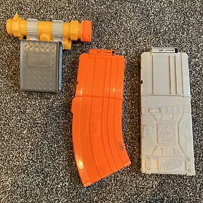 Buy Nerf Weapon Accessories Bundle Including Two Magazines Curved Clip • 5.99£