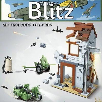 Buy WW2 Military Army Blitz Set - Building Blocks Compatible - WWII Soldier Set • 17.99£