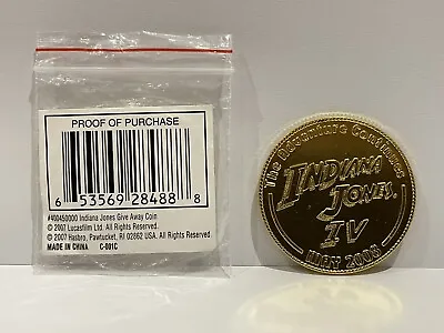 Buy 2007 HASBRO Limited Edition Indiana Jones IV GOLD Coin SDCC Crystal Skull FIGURE • 39.99£