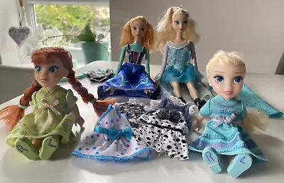 Buy Disney Frozen Anna&Elsa Barbie Size Dolls+Petite Anna&Elsa Dolls,orig. Dresses • 9.50£