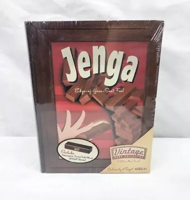 Buy Hasbro Vintage Collection JENGA Wood Book Edition  - Collectible Parker Bros NIB • 113.40£