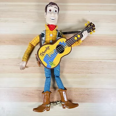 Buy Rare Toy Story 2 Strummin Singing Woody With Guitar 17  Figure / Doll 1999 • 20£