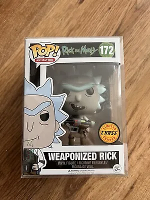 Buy Rick And Morty Funko Pop  Weaponized Rick  Chase #172 With Protector • 12£