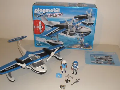 Buy Playmobil Police/ Coast Guard - Sea Plane 9436 100% Complete, Perfect +Boxed. • 18£