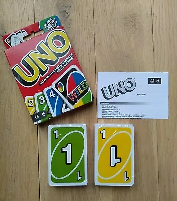 Buy UNO Cards Game Latest Version With Customisable Wild Cards NEW Mattel • 5.99£