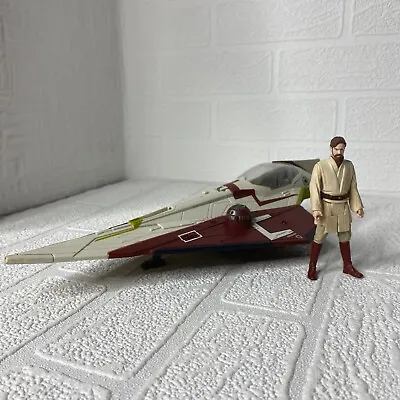 Buy Star Wars Obi Wan Kenobi Jedi Star Fighter Hasbro With Figure • 29.99£