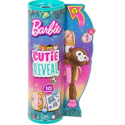 Buy Doll Barbie Cutie Reveal Series Jungle 30 CM Monkey Mattel HKR01 • 36.35£