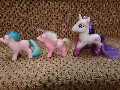 Buy My Little Pony Bundle X 3 G1 And G3 Genuine Retro 80's And 00's 1985 2007 MLP • 15£