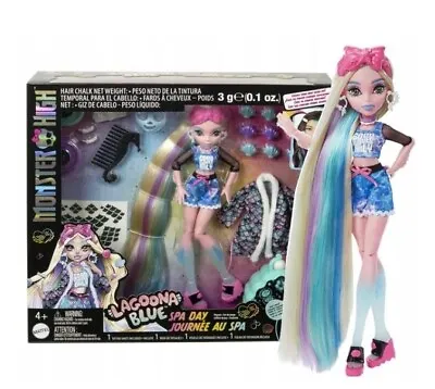 Buy Mattel Monster High Spa Day Doll Lagoona Blue HKY69 • 85.15£