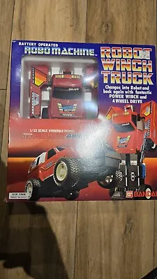 Buy Vintage Bandai 1985 Robot Winch Truck 1/22 Scale Toyota Hilux Boxed • 10.99£