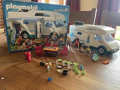 Buy Playmobil Summer Fun Campervan Camping With Box 6671 • 14.99£