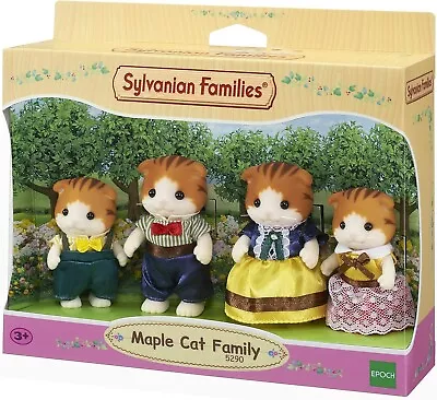 Buy SET OF 4 Figure FAMILY CAT MAPLE Maple Cat SYLVANIAN FAMILIES 5290 • 27.39£