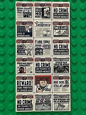 Buy Lego Daily Bugle 18 Newspaper Tiles From Set 76178 • 13.99£