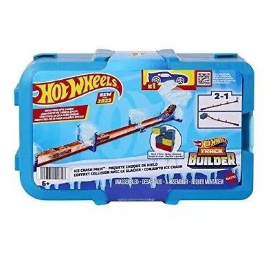 Buy Hot Wheels Track Builder Playset Ice Crash Pack, 10 Component Parts & Multi  • 24.99£
