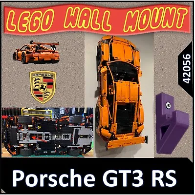Buy ✅🧱✅  Lego Technic  42056  Porsche Gt3 Rs Car   Wall Display Mount Bracket  ✅🧱✅ • 6.99£