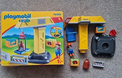 Buy Playmobil Construction Crane. 70165. 18 Months + Missing Barrier • 7.50£