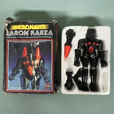 Buy Vintage Micronauts Baron Karza Figure Rare Boxed Collectable Rare FREE P&P • 44.99£