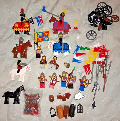 Buy Huge RARE LOT Lego Wolfpack People KINGS Castle Flag   Knights   Minifigures • 18£