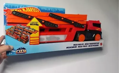 Buy Hot Wheels Mega Hauler With Storage For Up To 50 1:64 Scale Cars Brand New • 20£